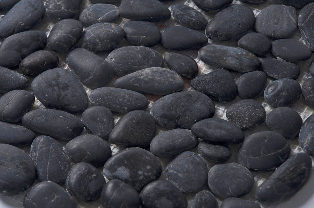 Black Pebble Stone Mosaic