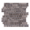 Athens Gray Multi Square Honed Mosaic