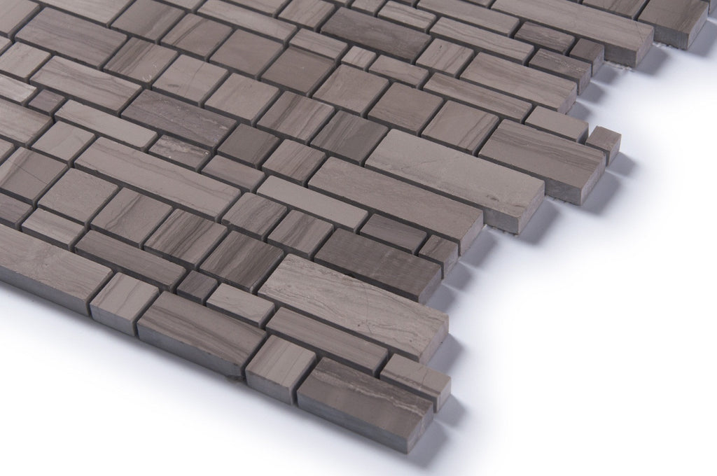 Athens Gray Multi Square Honed Mosaic