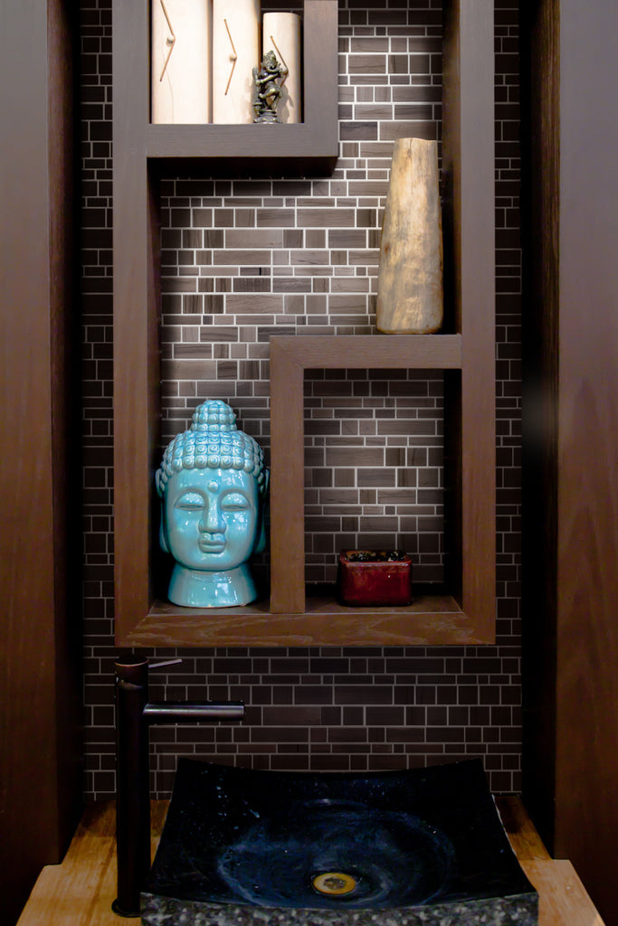 Athens Gray Multi Square Honed Mosaic